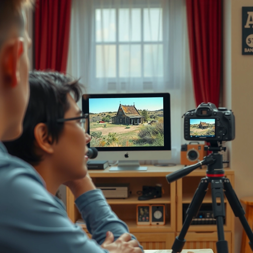 Illustration showing how to estimate the correct screen viewing distance for optimal comfort