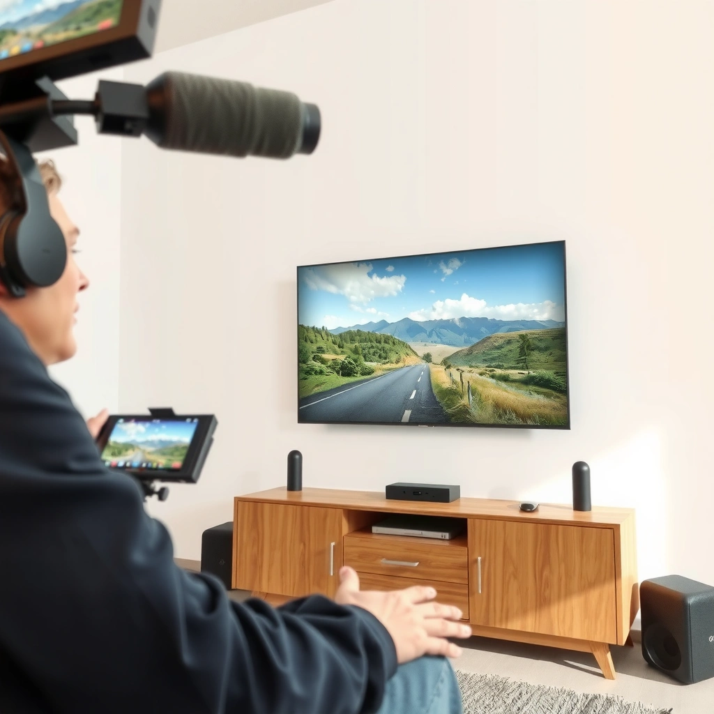 Step 1 in estimating TV viewing distance using the TV size for better clarity.