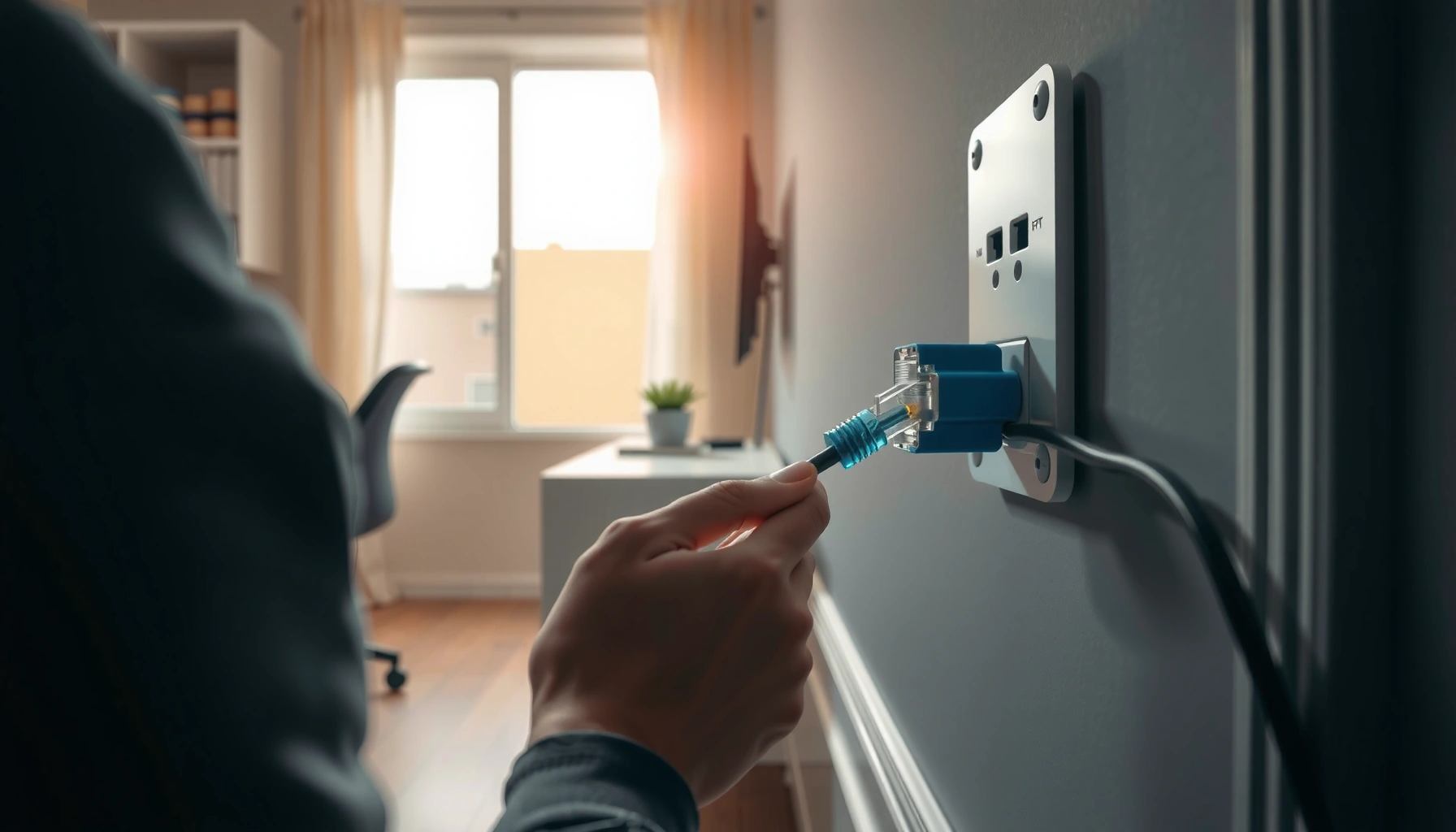 Step-by-step guide on how to install Ethernet cable for home or office setup.