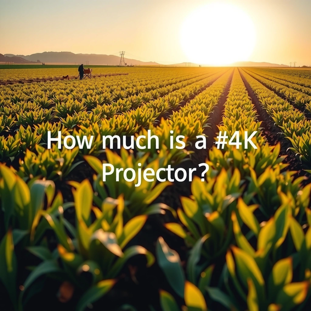 A chart illustrating factors that affect 4K projector pricing, including brand, features, and technology.