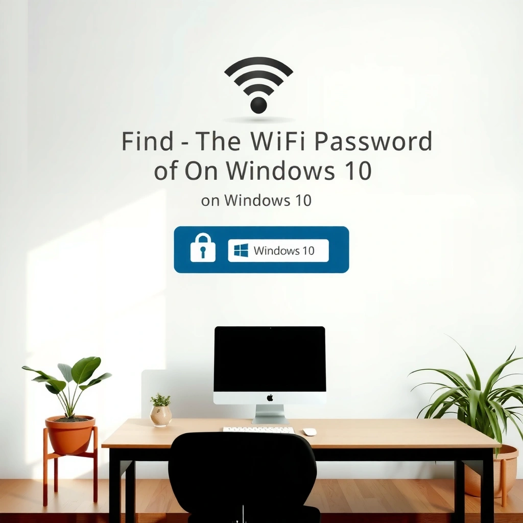 User accessing WiFi password settings on Windows 10 while connected to a network