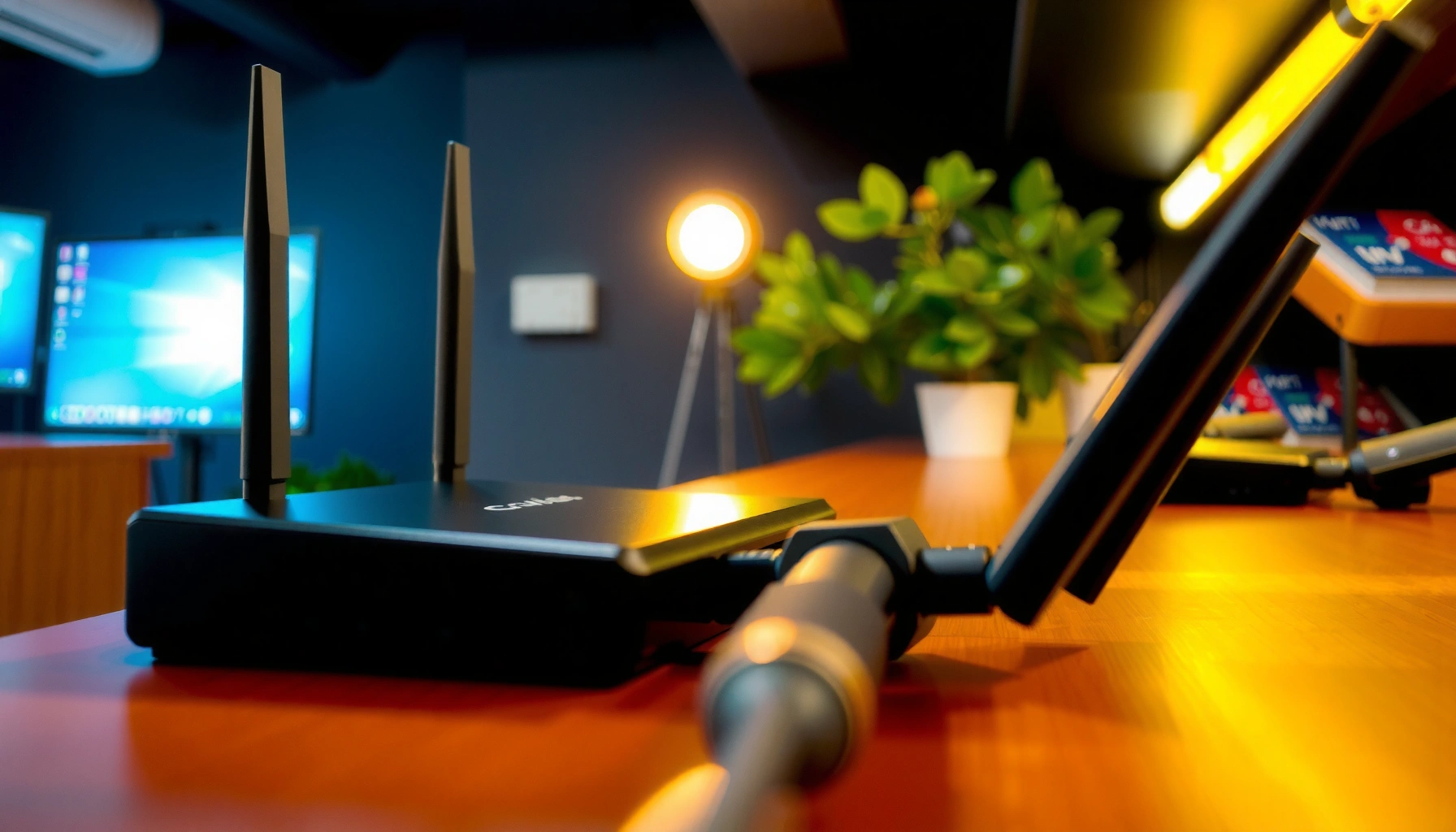 Illustration showing how to get the IP address of a router for network configuration.