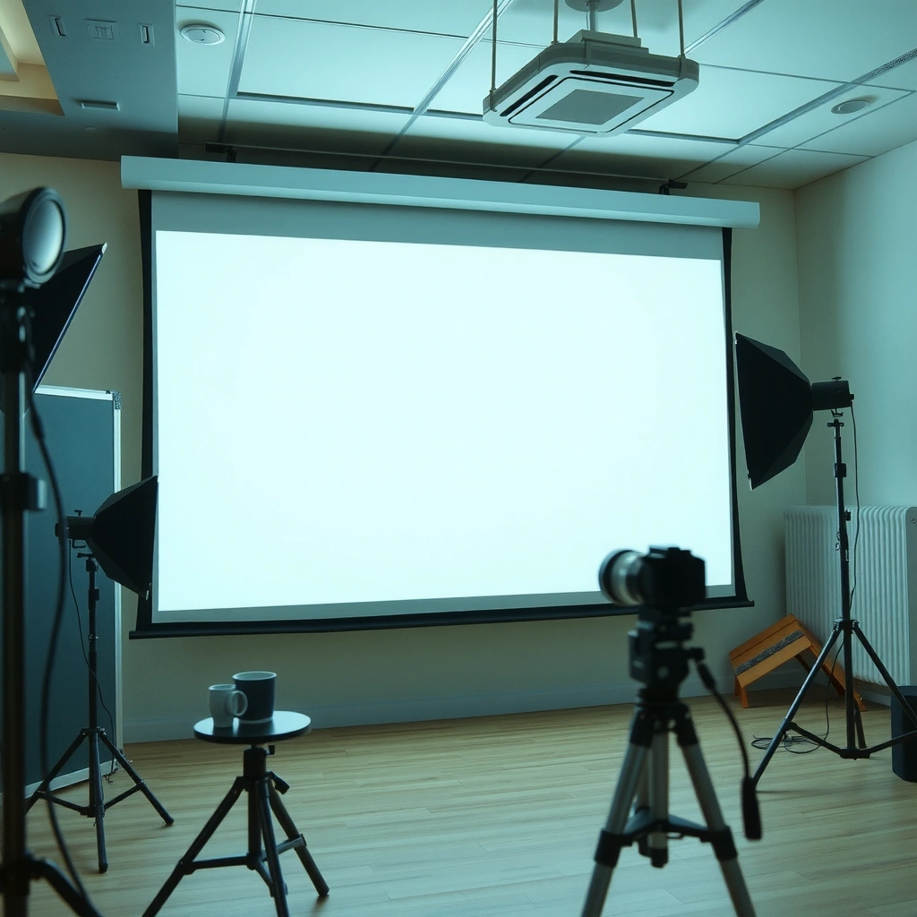 A projector menu displaying the aspect ratio setting options for adjustment.