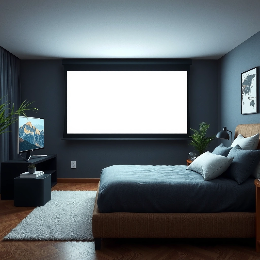 Illustration showing how to find the brightness control in a projector menu.