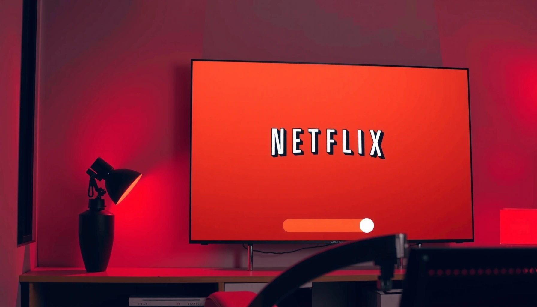 Troubleshooting Netflix issues on a Smart TV with a remote control.
