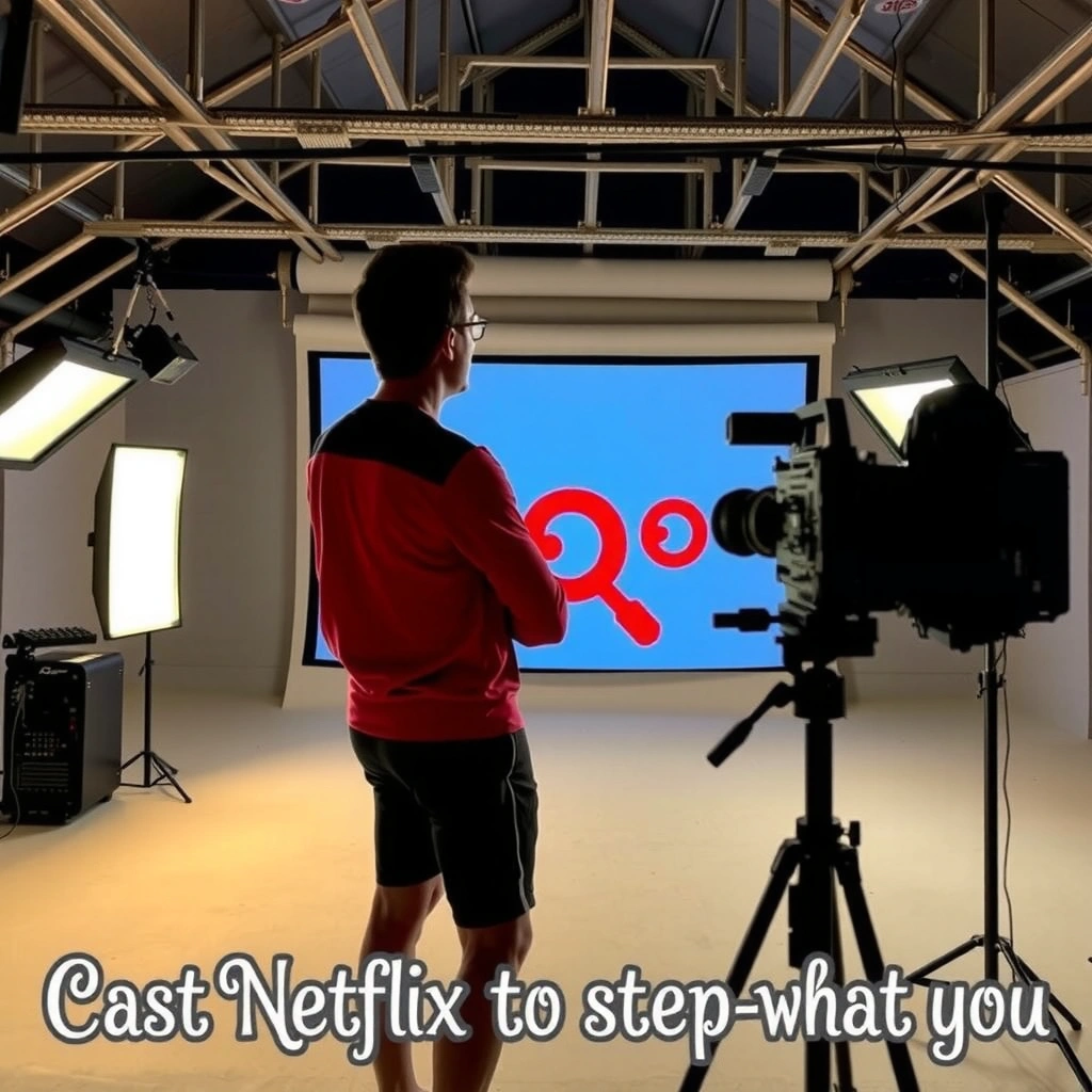 Items needed to cast Netflix to a projector, including cables and devices.