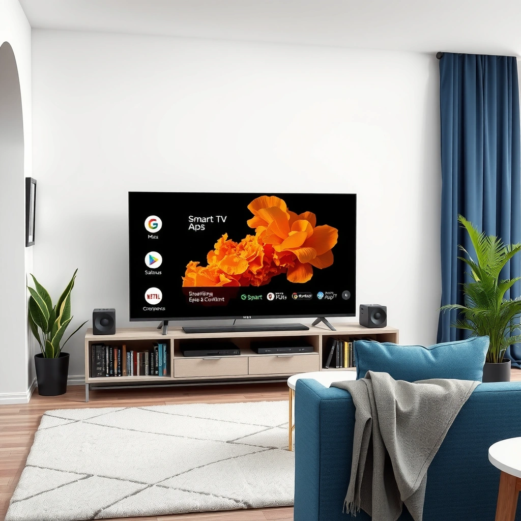 A user checking hidden apps and launcher settings on a Smart TV for missing applications.