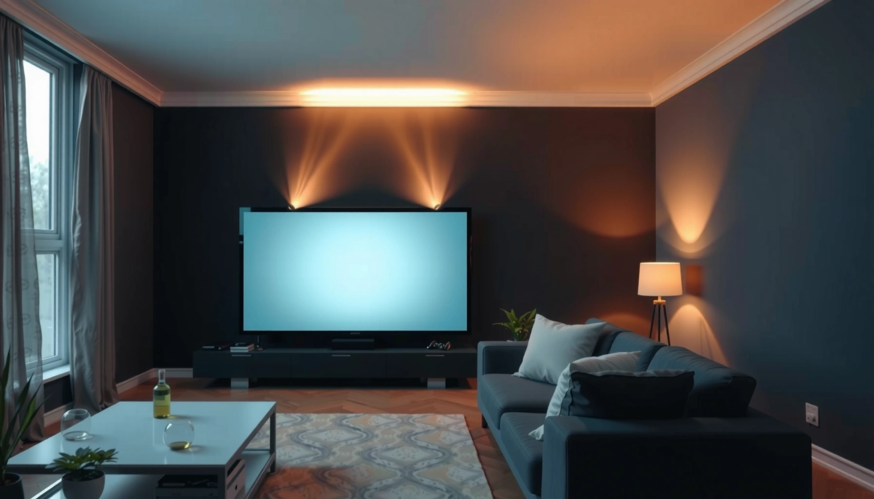 Infographic showing how many lumens are needed for home projectors for optimal brightness.