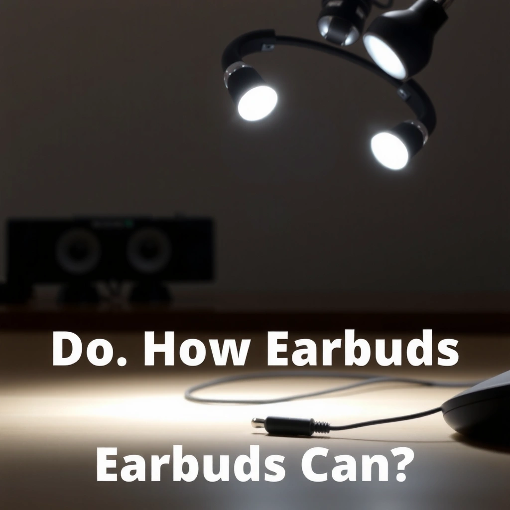 Illustration showing how earbuds can harm ear health and hearing ability.