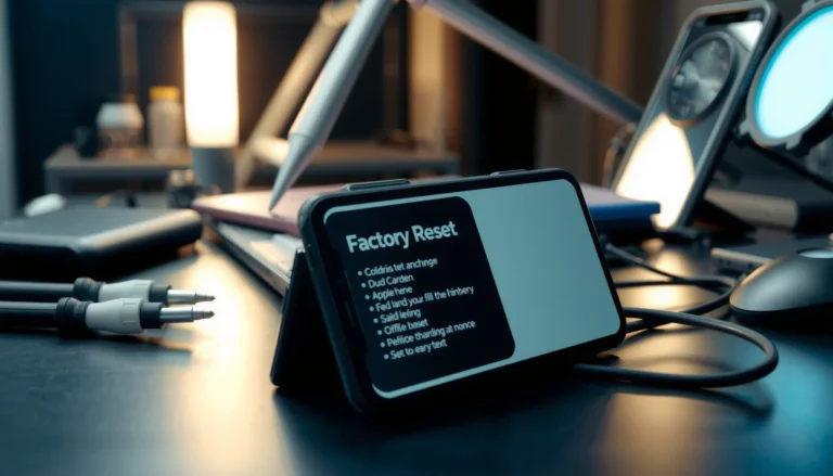 Image illustrating how to factory reset devices and troubleshoot common problems