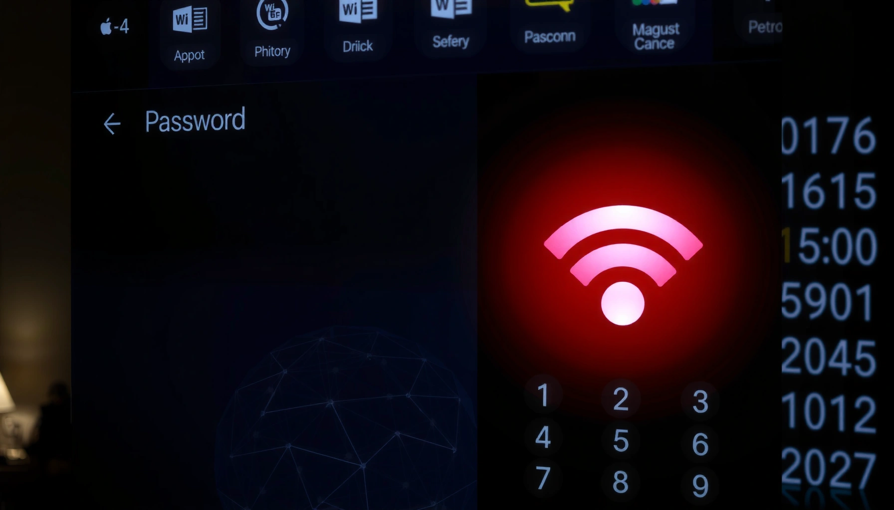 Illustration showing methods to see WiFi passwords on Windows, Mac, and mobile devices.