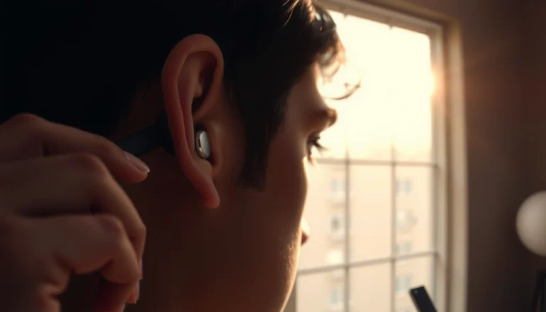 Step-by-step guide on how to properly insert earbuds for optimal sound quality.