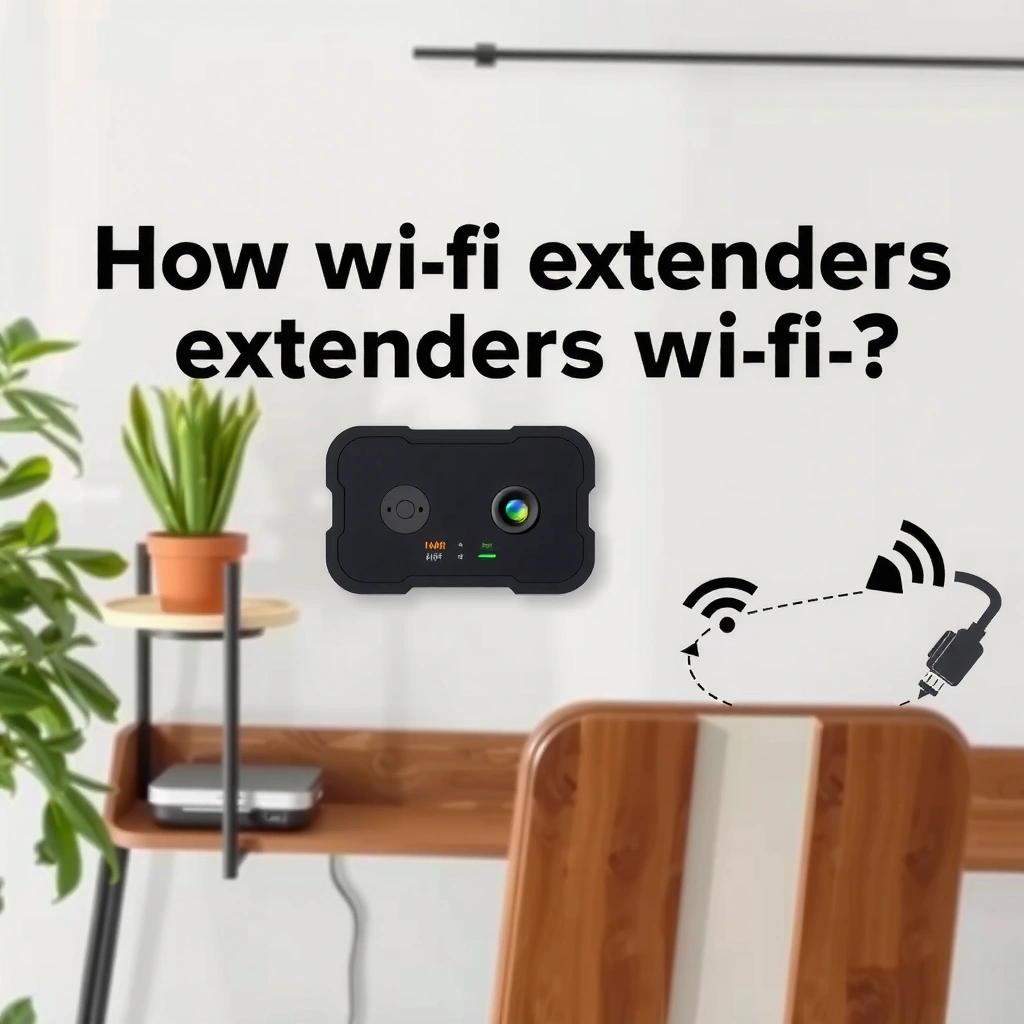 Step-by-step illustration of how a WiFi extender boosts existing WiFi signal.