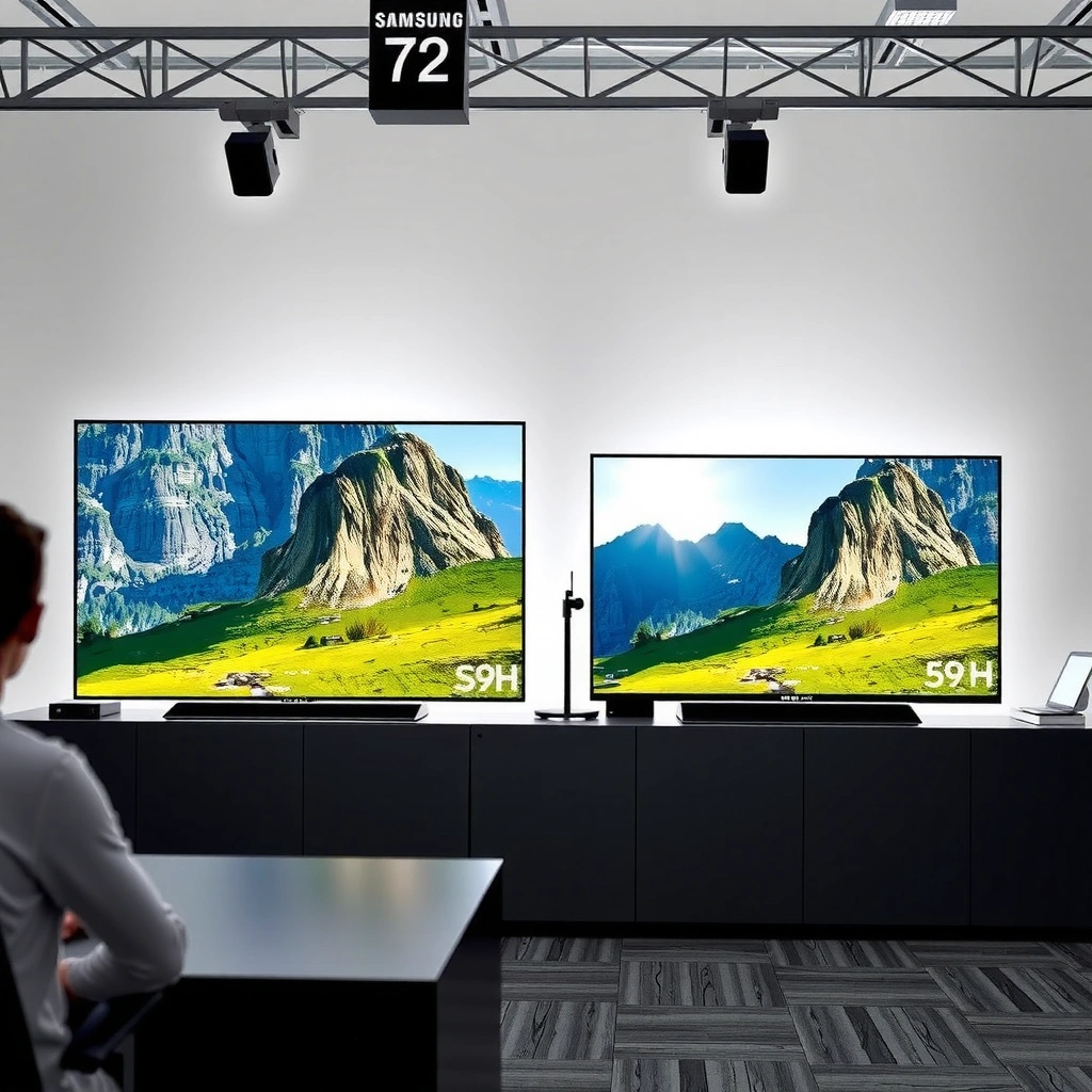 Comparison of brightness, motion handling, and upscaling in Samsung S99H and Philips OLED+950