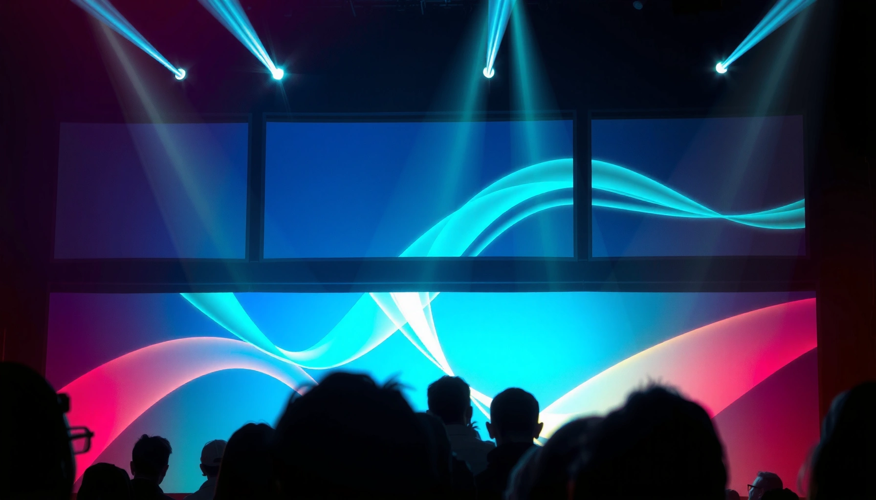 Immersive large-scale projection showcasing key mechanisms of immersion in visual experiences