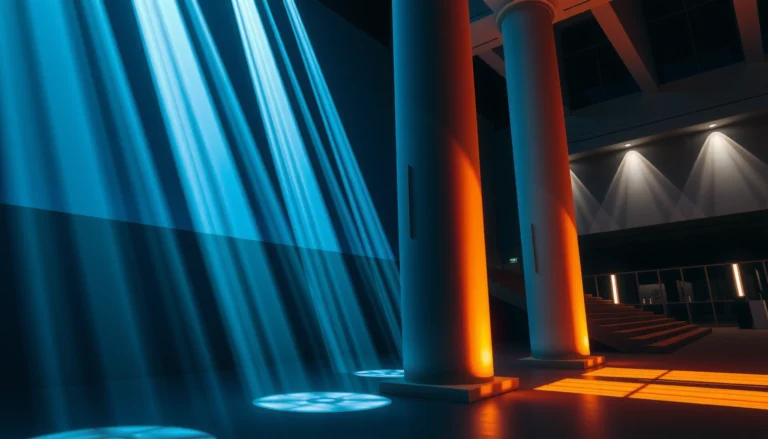 Immersive large-scale projections transforming real spaces into captivating environments.