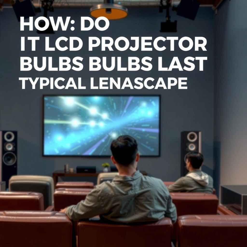 Typical lifespan ranges of LCD projector bulbs for better understanding and maintenance.