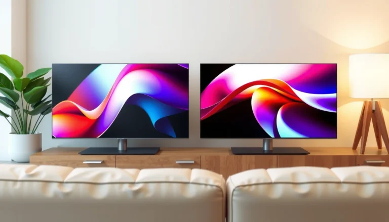 Side-by-side comparison of LG G5 and Sony A95L TVs for better viewing choices.