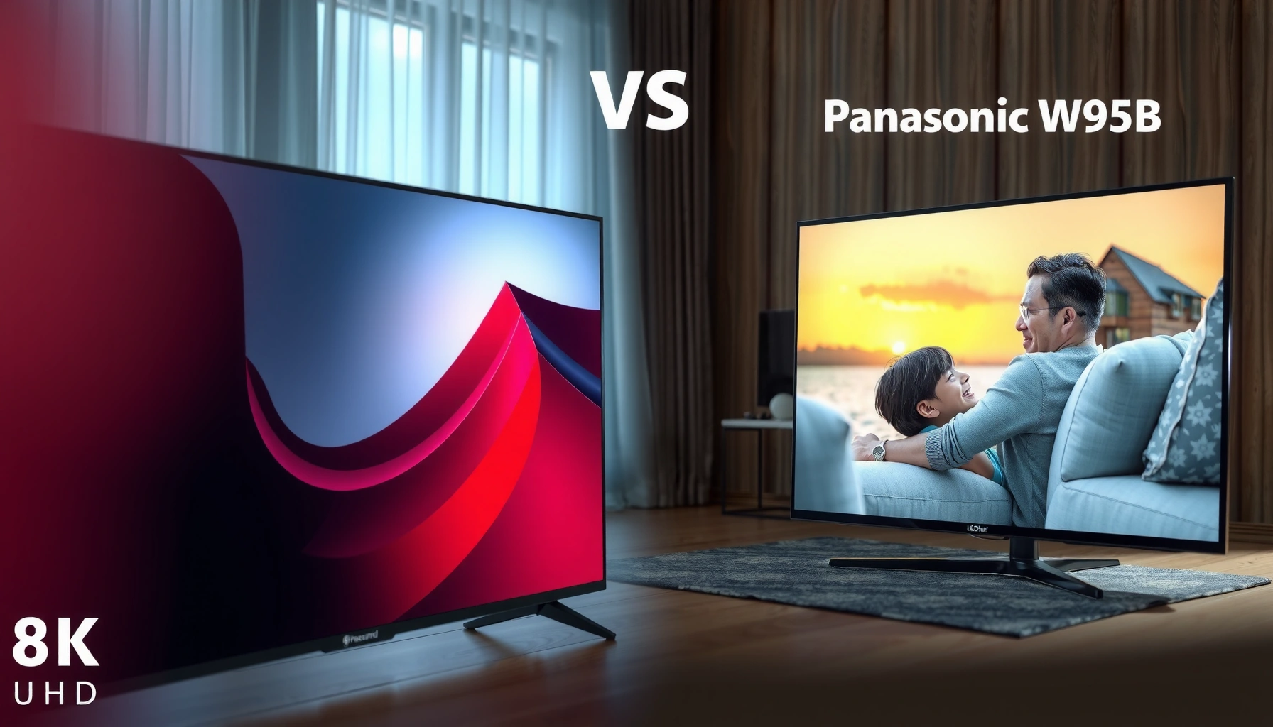 Comparison of LG QNED92A and Panasonic W95B TVs for buyers' decision making