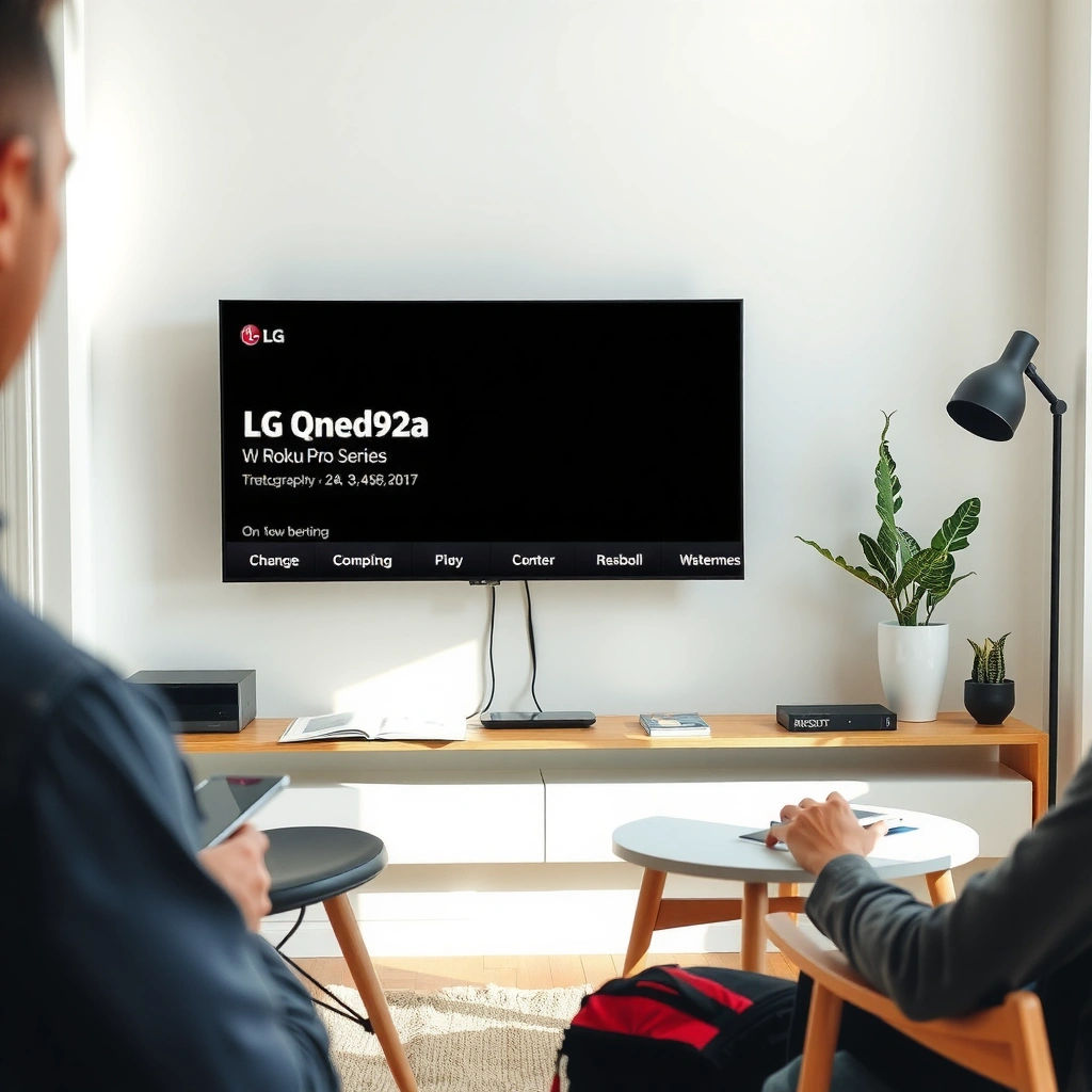Comparison of LG QNED92A and Roku Pro Series highlighting their features and intended use