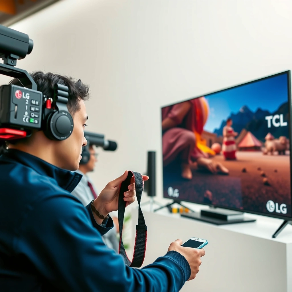 Comparison image of LG QNED92A and TCL C8K TVs highlighting key features