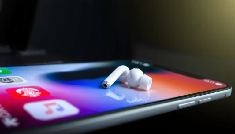 Steps to find lost earbuds on iPhone using the Find My app and Bluetooth settings.