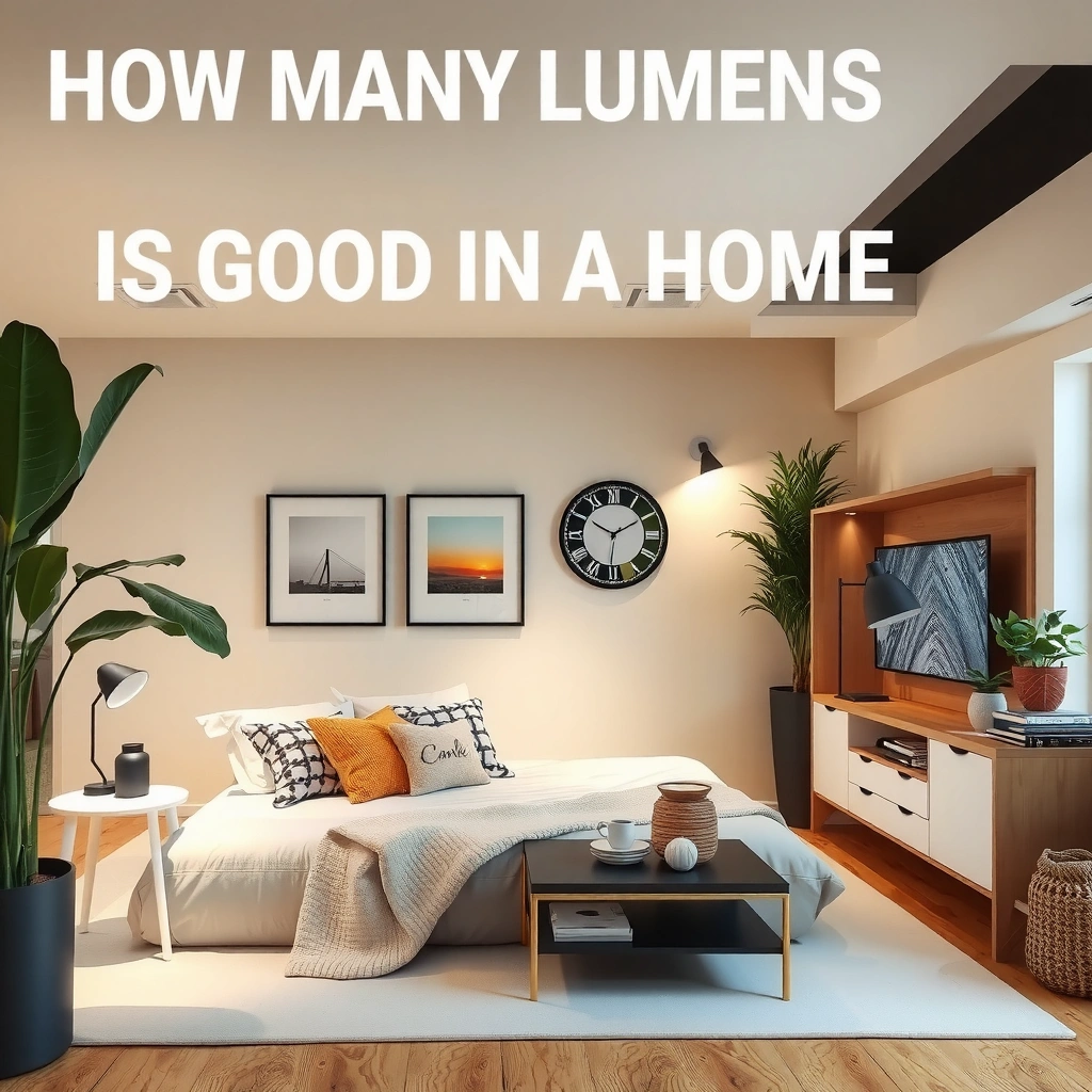 Chart showing lumens range suitable for different room lighting conditions for home projectors