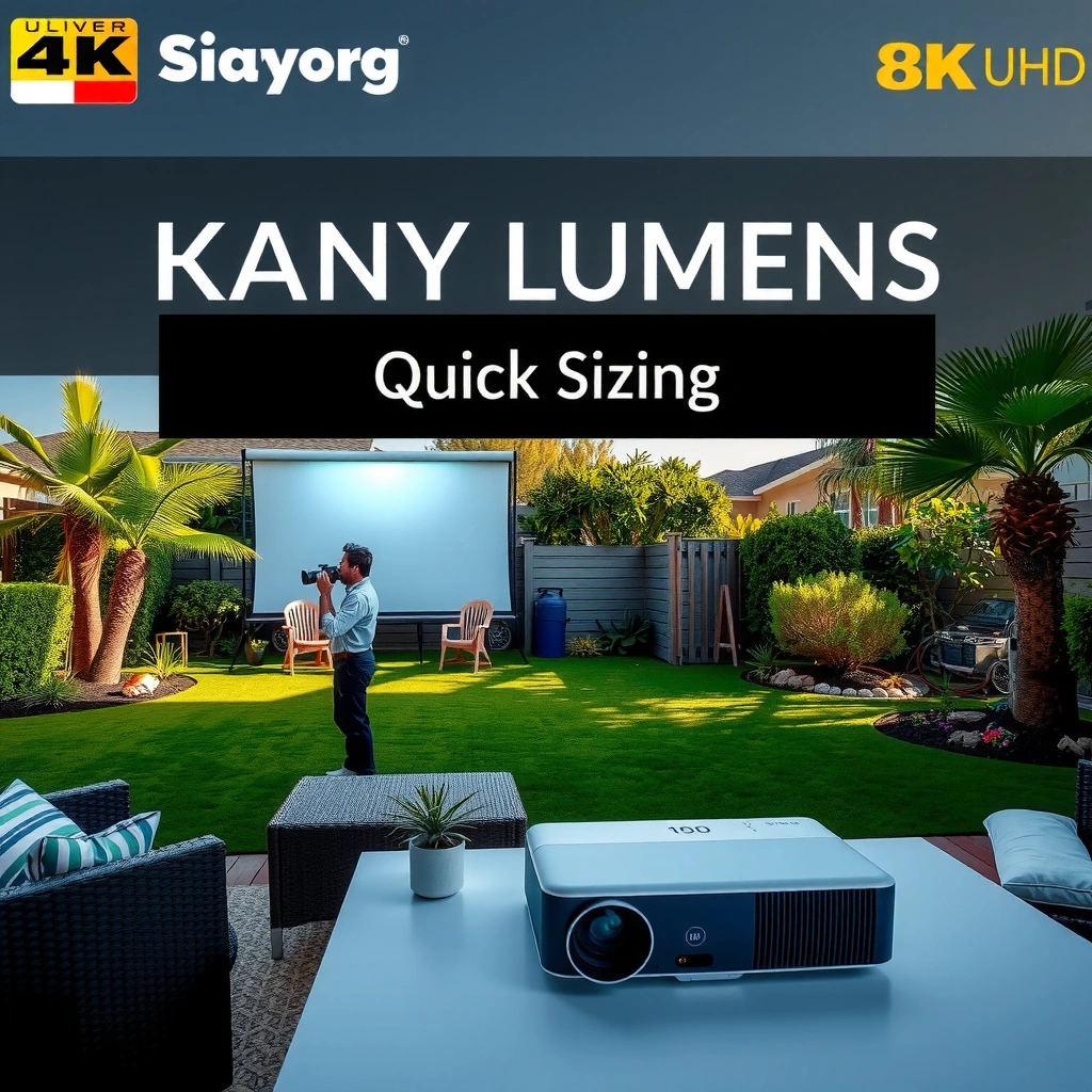 Visual guide to lumens rule of thumb for backyard projectors