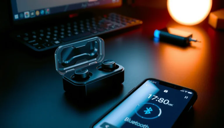 Steps to make earbuds discoverable for pairing with devices.