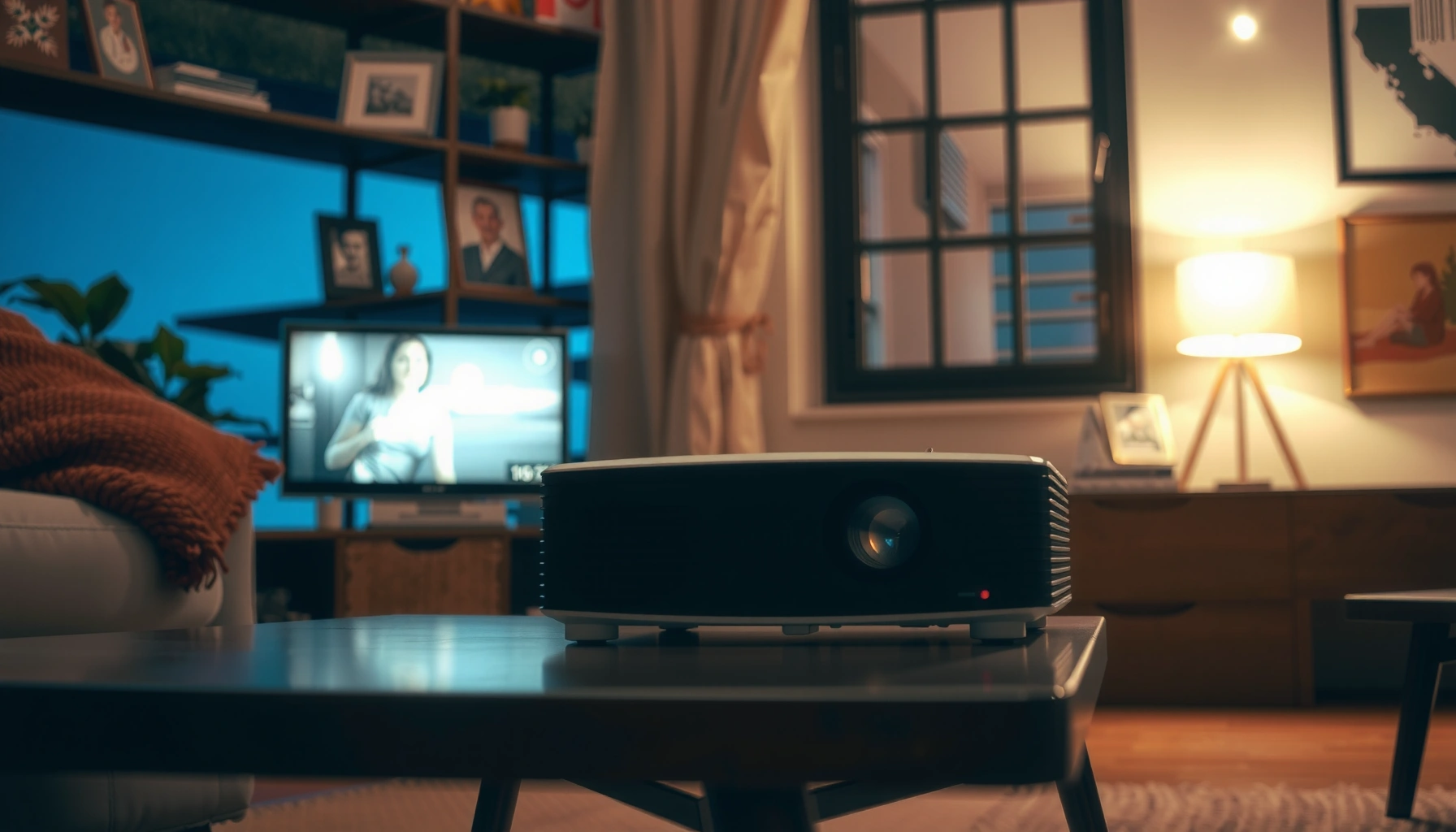Image illustrating the pros and cons of mini projectors for home entertainment and presentations.