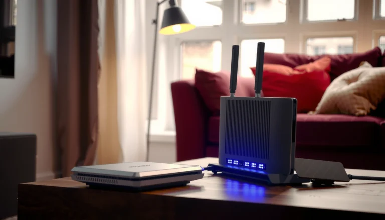 Comparison image illustrating the difference between a modem and a router for internet connectivity.