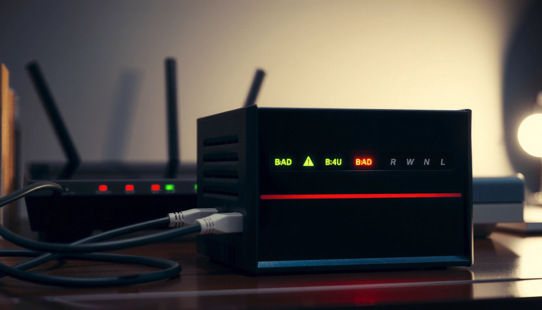 Image illustrating key warning signs that indicate a modem is going bad.