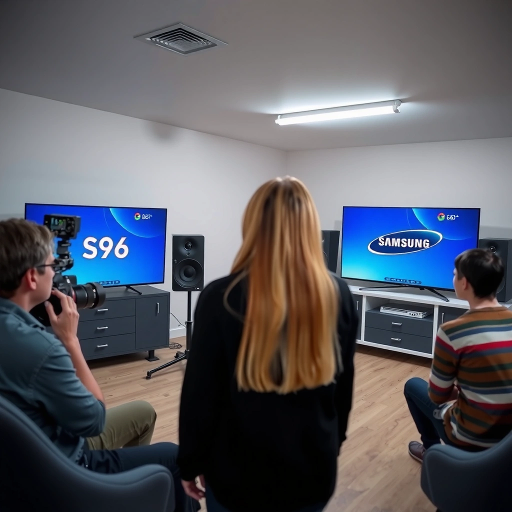Comparison of picture quality between Samsung S95F and Philips OLED910 OLED TVs.