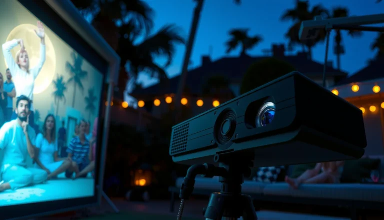 Guide on how many lumens are needed for an outdoor movie projector.