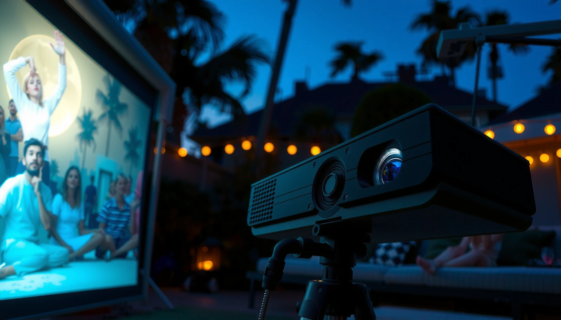 Guide on how many lumens are needed for an outdoor movie projector.