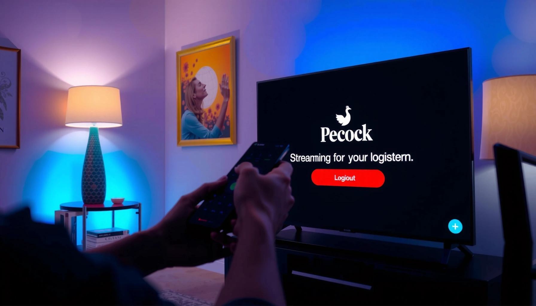 Image illustrating how to fix Peacock logging out on a Smart TV.