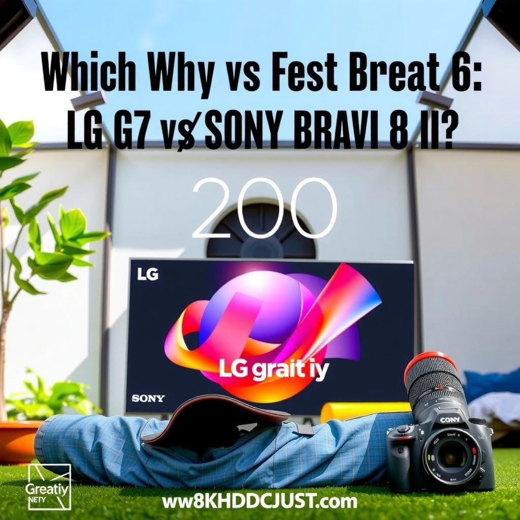 Comparison of picture quality features like contrast, brightness, and upscaling in LG G6 and Sony Bravia 8 II.