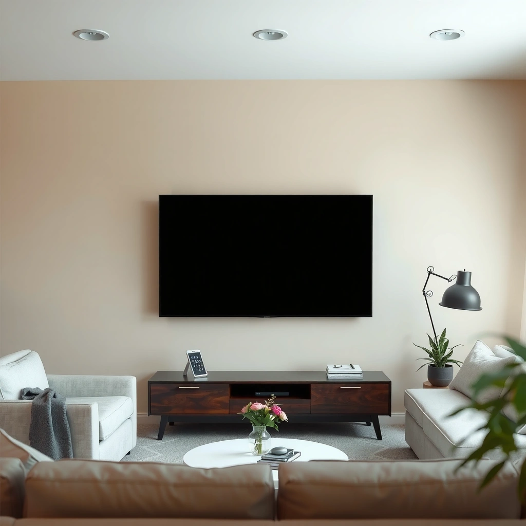 Illustration of power reset steps for a Smart TV after a power outage.