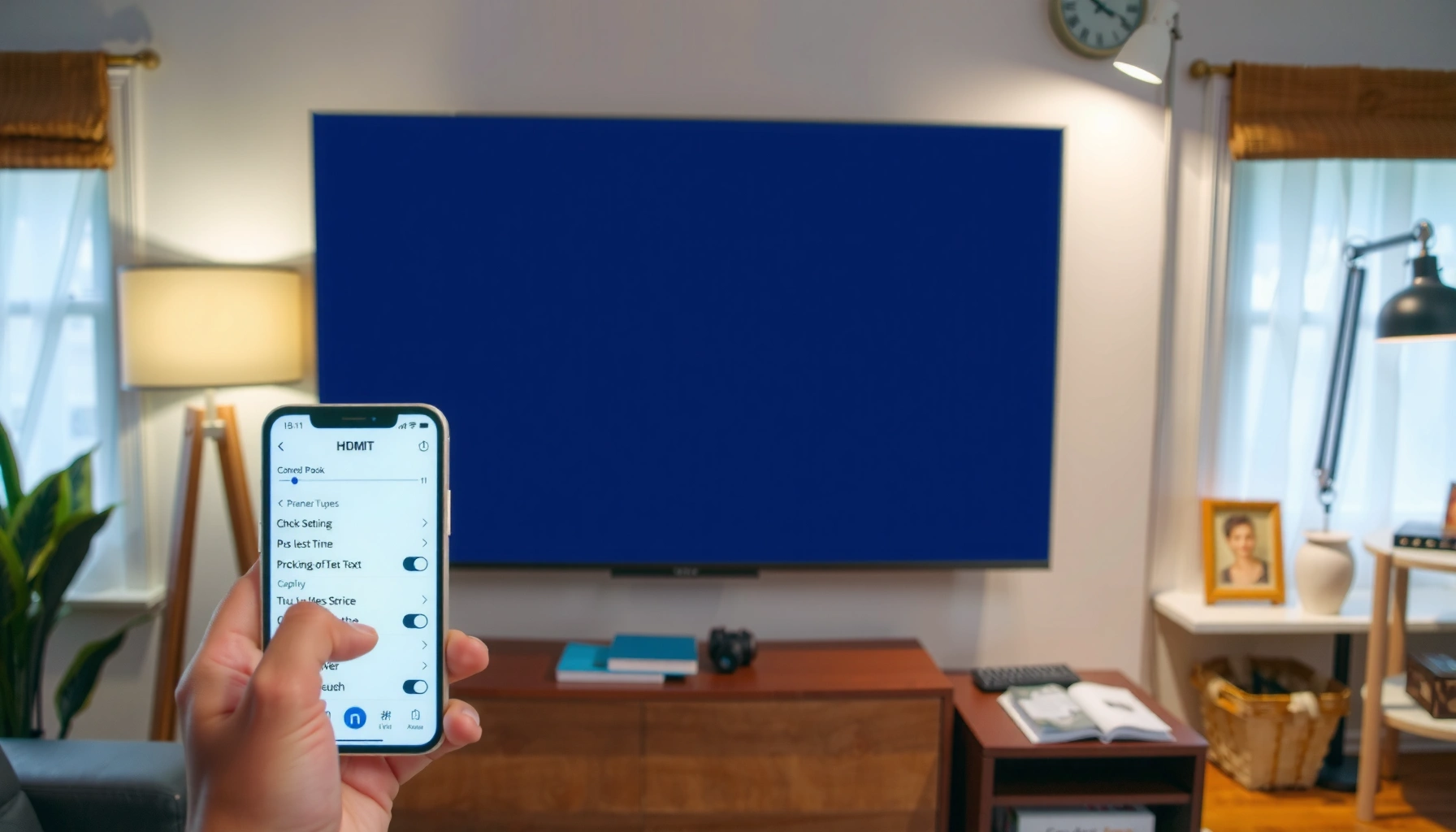 Step-by-step guide on how to project your phone screen to a TV for easy viewing.