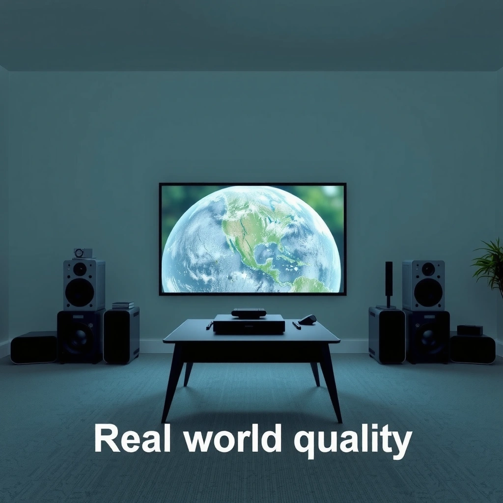 Comparison of projector brightness in different lighting for TV-like picture quality