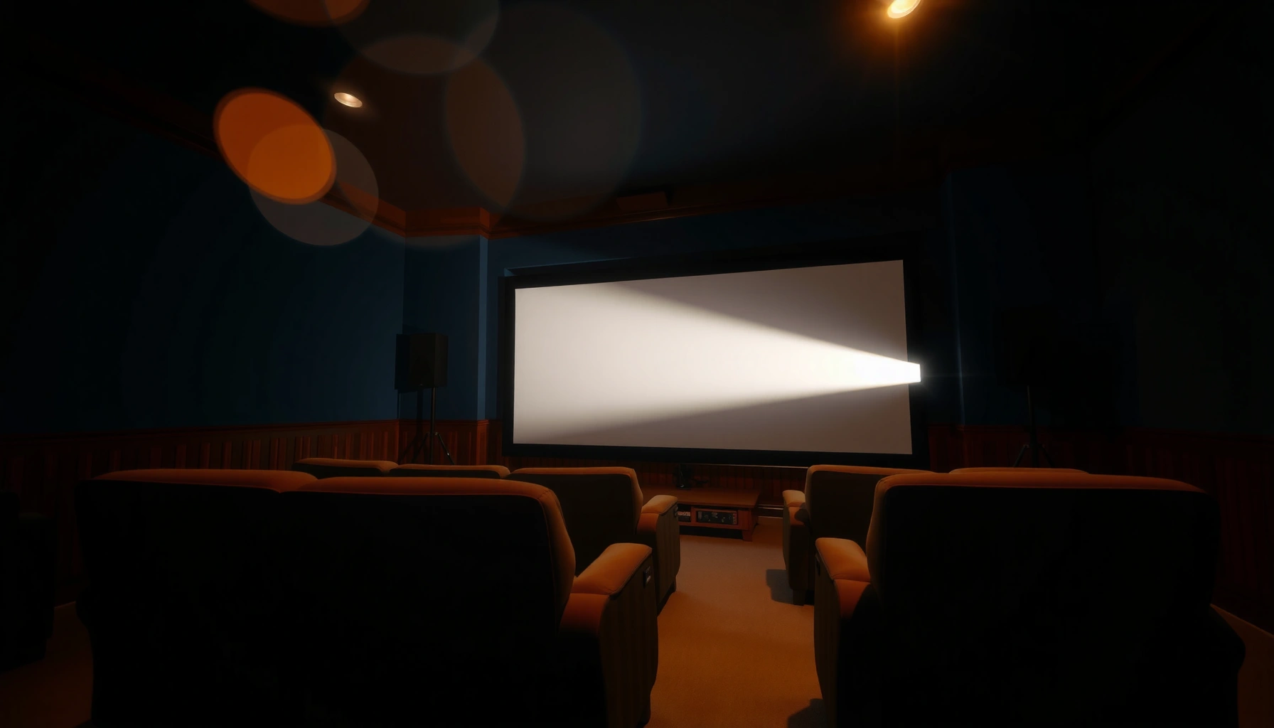 Illustration of projector brightness levels measured in lumens for optimal viewing experience