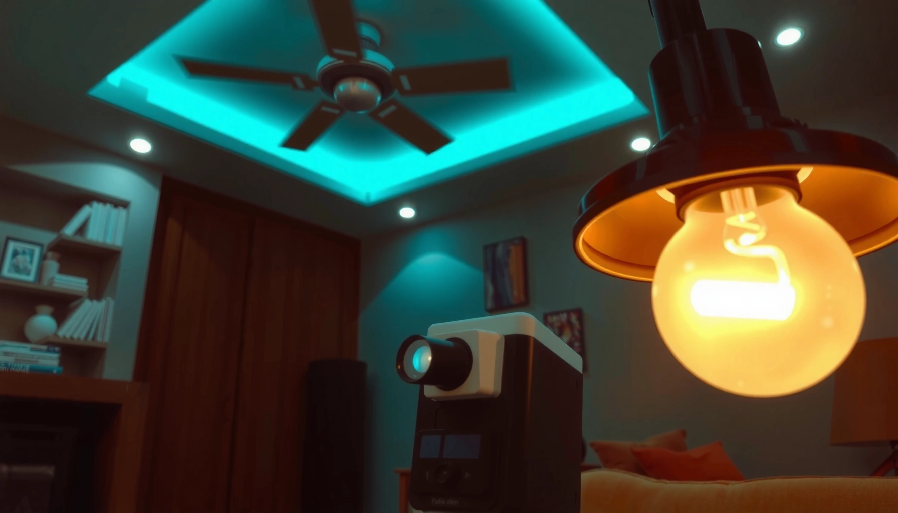 Infographic showing the lifespan of projector bulbs and factors affecting their longevity