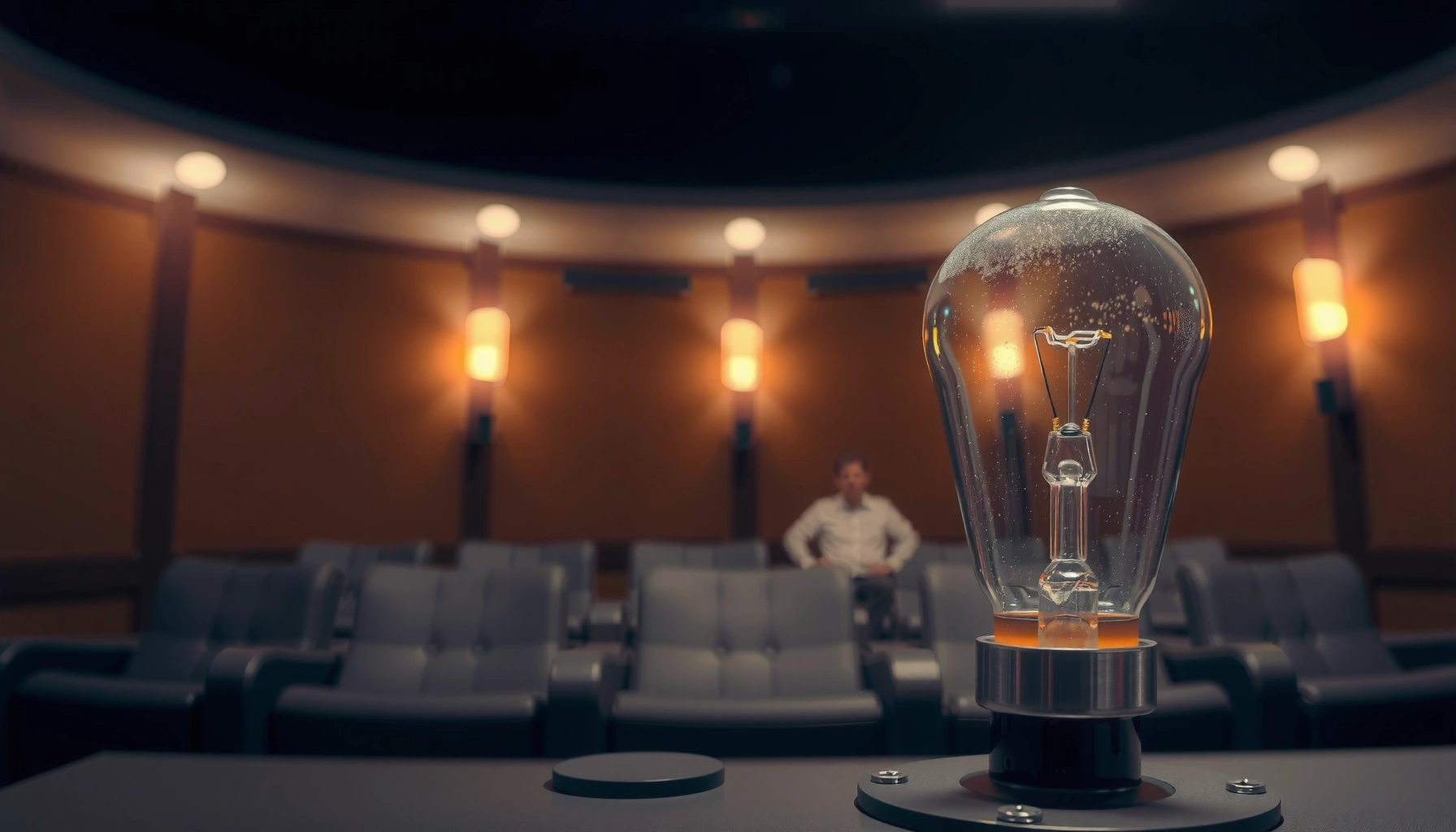 An infographic illustrating how long a projector bulb typically lasts and factors affecting its lifespan.