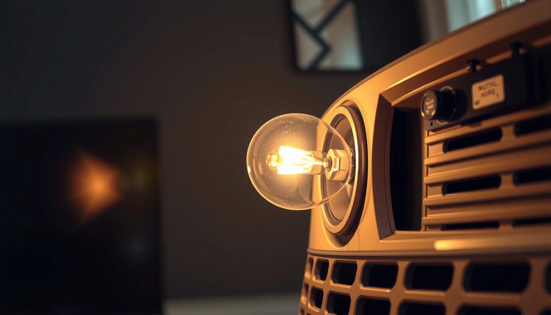Infographic showing realistic lifespan and tips for projector bulbs.