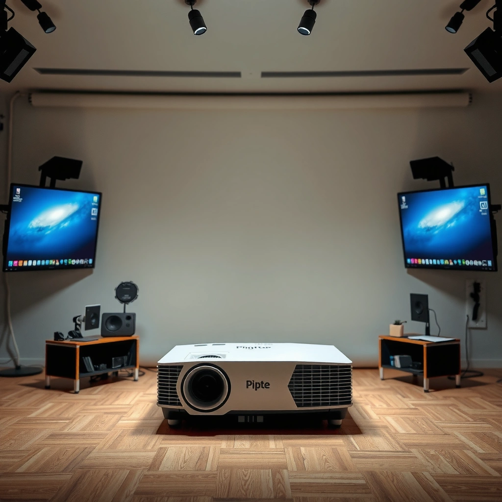 Image illustrating how to check a projector's lens shift limit for optimal placement.
