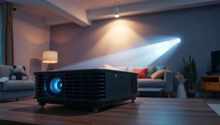 An infographic illustrating the expected lifespan and wear of projectors over time.