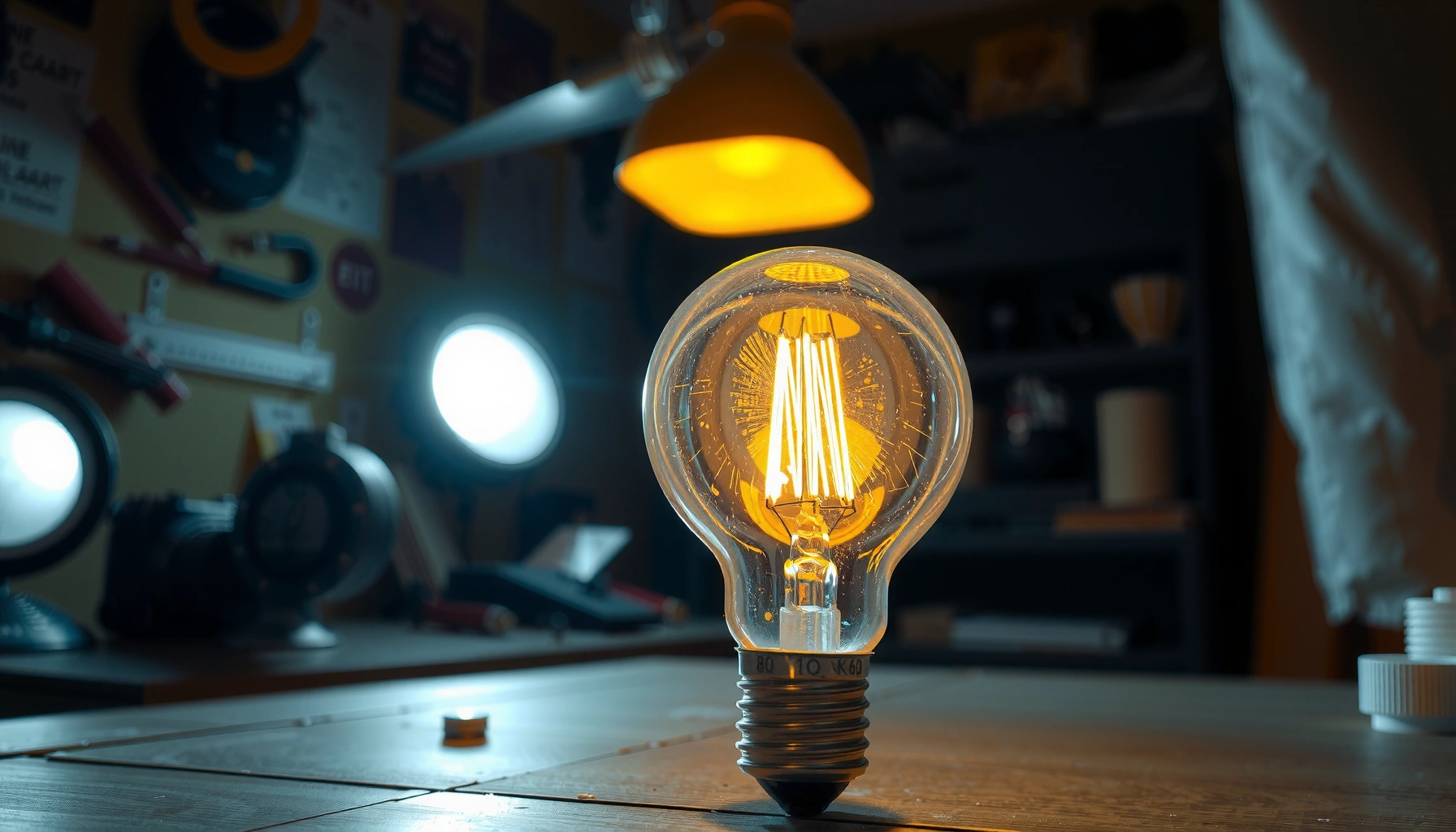 Image illustrating the cost of projector light bulbs with a price tag and bulb comparison.