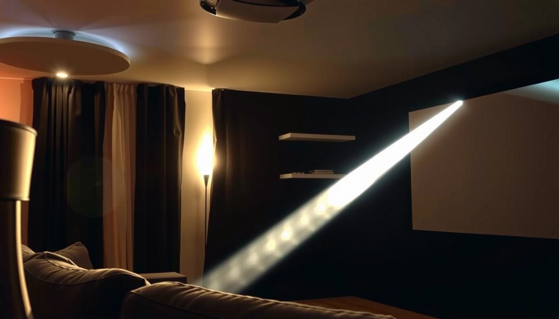 Infographic explaining how many lumens a projector should have for optimal brightness.
