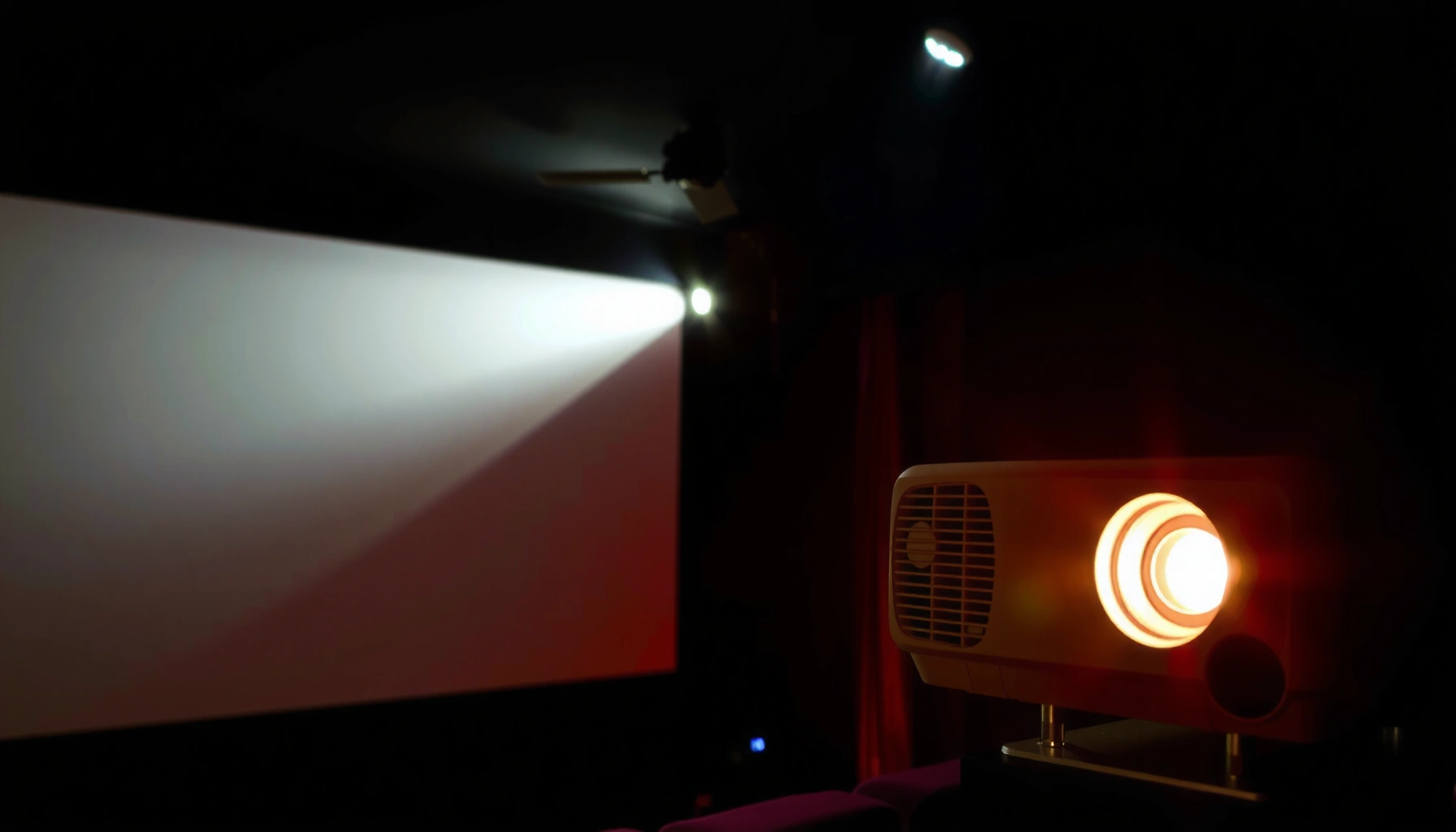 Illustration showing the importance of lumens for projector brightness in home theaters