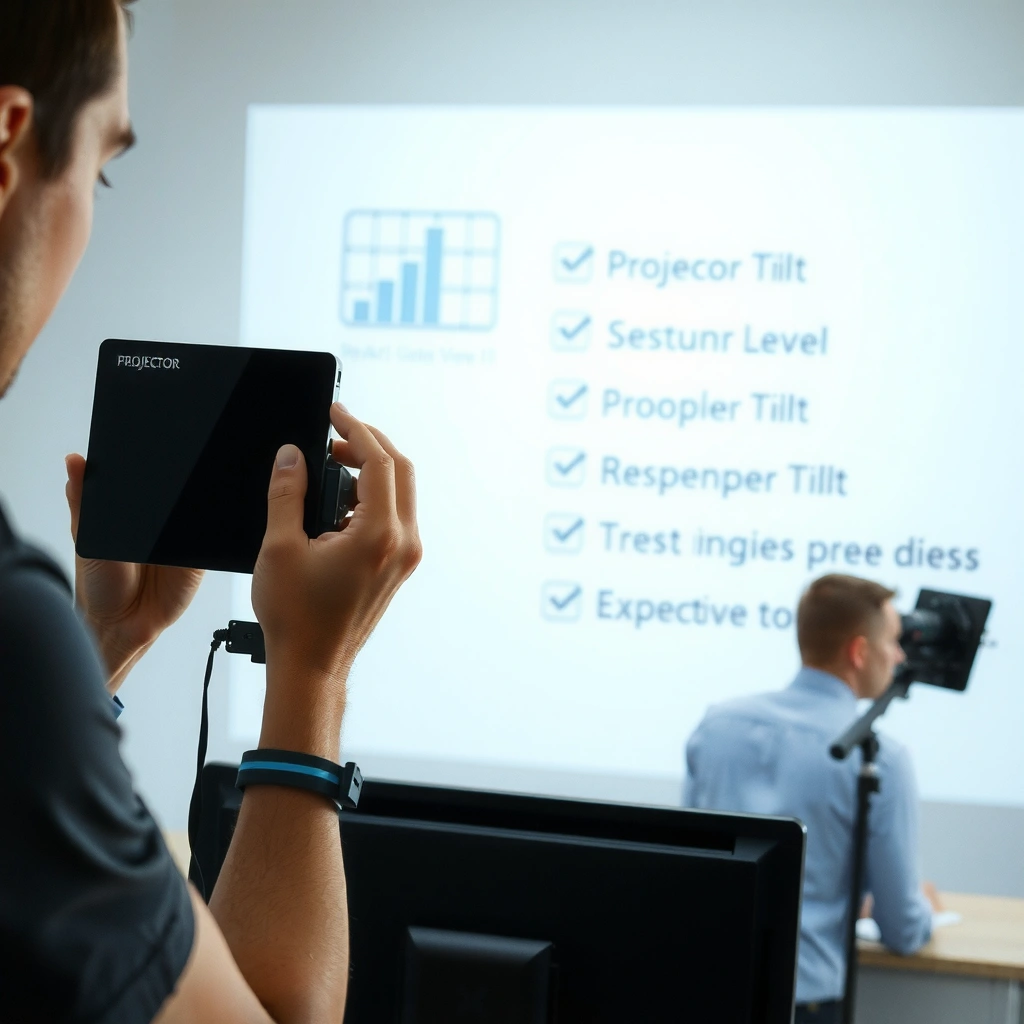 Setting up projector position, distance, and height for optimal image clarity